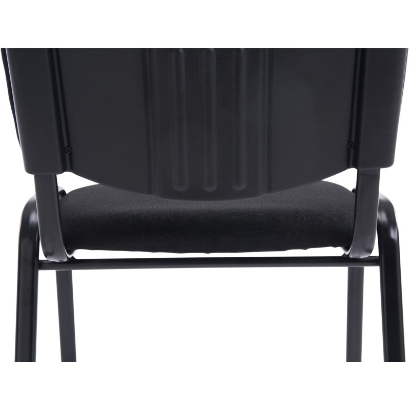Chaise visiteur Ken XL en tissu noir
