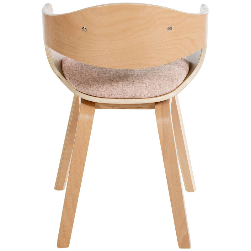 Silla de visitante Kingston tela natural/crema