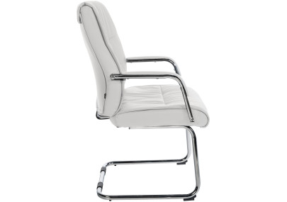 Chaise visiteur Sievert blanche
