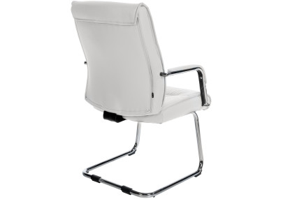 Chaise visiteur Sievert blanche