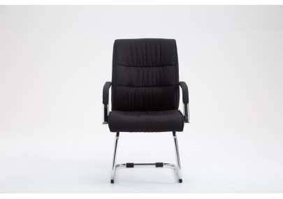 Chaise visiteur Sievert, tissu noir