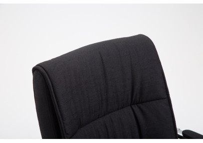 Chaise visiteur Sievert, tissu noir