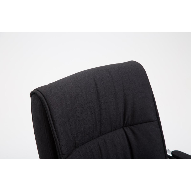 Silla de visita Sievert tela negra