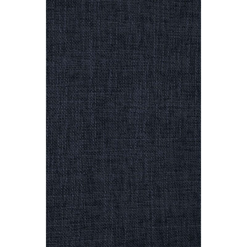 Chaise visiteur Kingston en tissu noyer/bleu