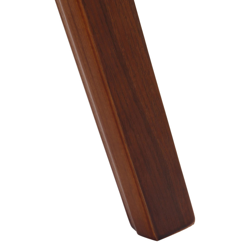 Silla de visitante Kingston tela nogal/crema