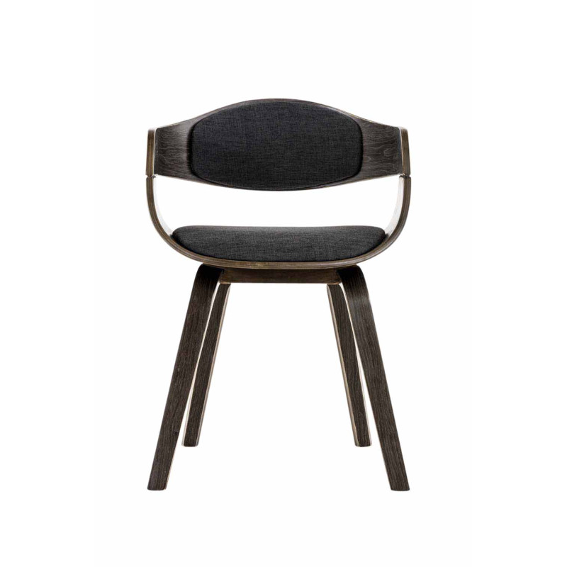 Sedia da visita Kingston tessuto grigio/grigio scuro