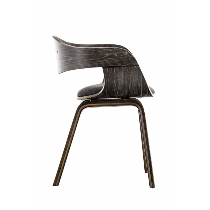 Sedia da visita Kingston tessuto grigio/grigio scuro