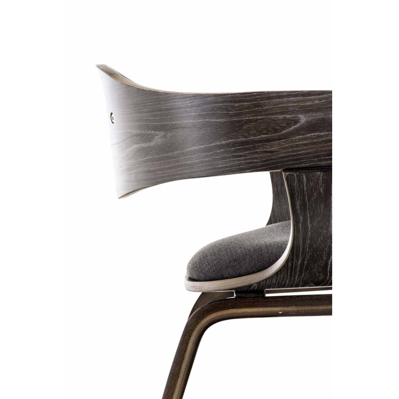 Sedia da visita Kingston tessuto grigio/grigio scuro