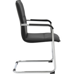 Set di 2 sedie visitatore Seattle nere