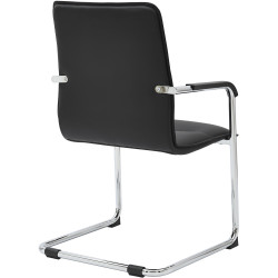 Ensemble de 2 chaises visiteurs Seattle, noires