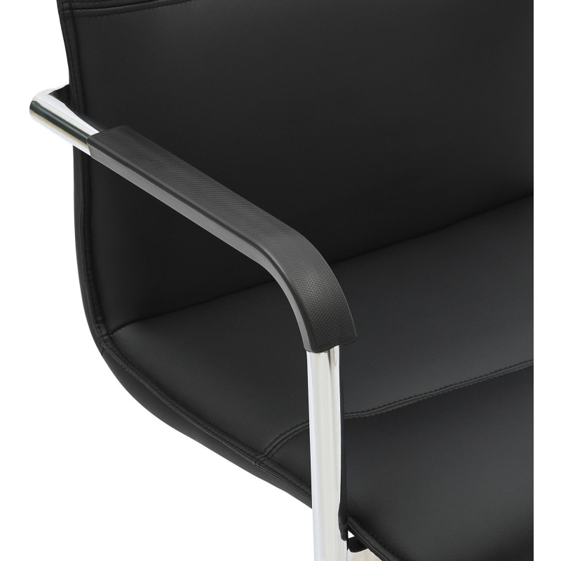 Set di 2 sedie visitatore Seattle nere