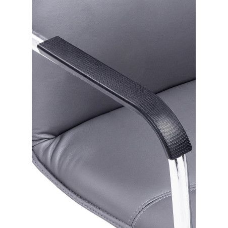 Set di 2 sedie visitatore Seattle grigie