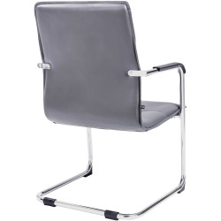 Set di 2 sedie visitatore Seattle grigie