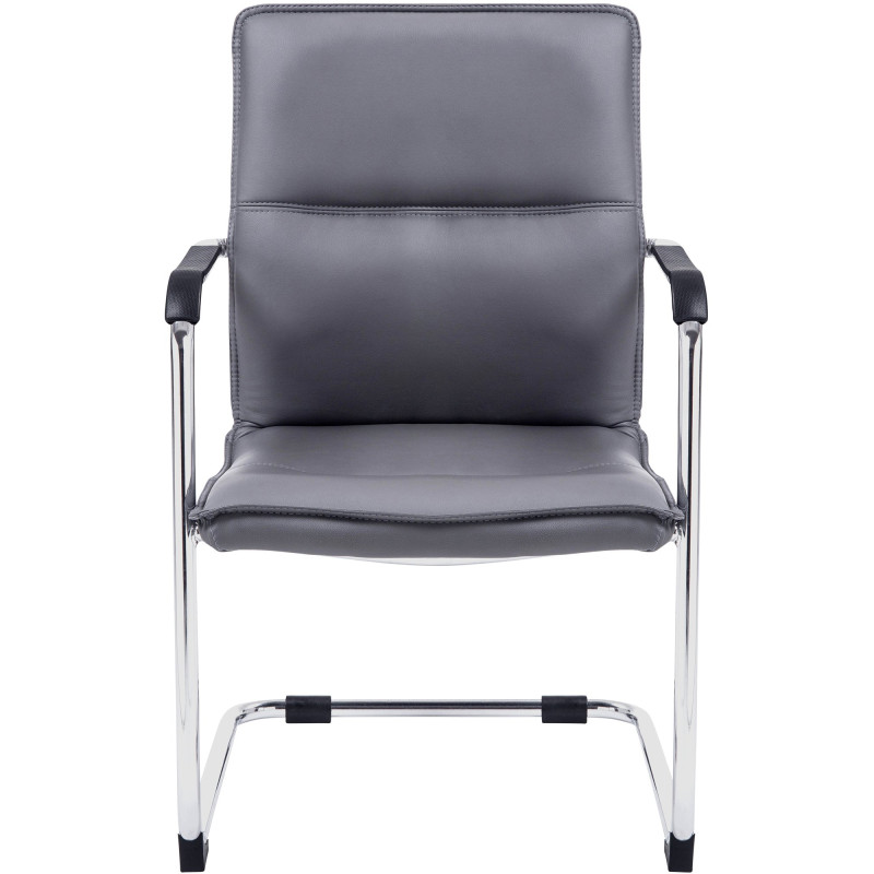 Set di 2 sedie visitatore Seattle grigie