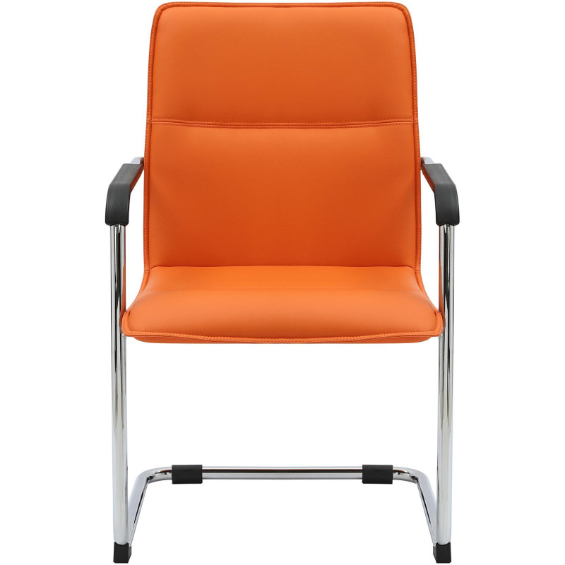 Ensemble de 2 chaises visiteurs orange Seattle