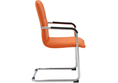 Ensemble de 2 chaises visiteurs orange Seattle