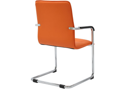 Ensemble de 2 chaises visiteurs orange Seattle