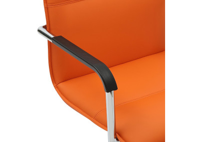 Ensemble de 2 chaises visiteurs orange Seattle