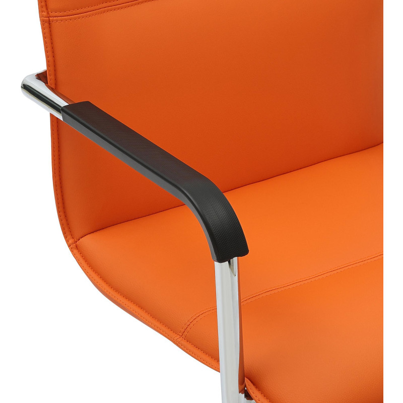 Set di 2 sedie visitatore Seattle arancioni