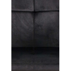 Chaise visiteur Emia velours noir