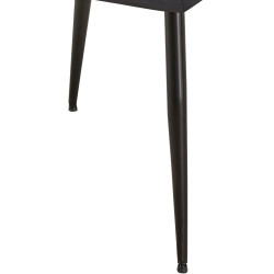 Chaise visiteur Emia velours noir