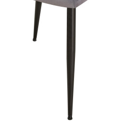 Silla de visita Emia terciopelo gris