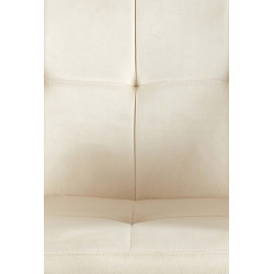 Silla de visita Emia terciopelo crema