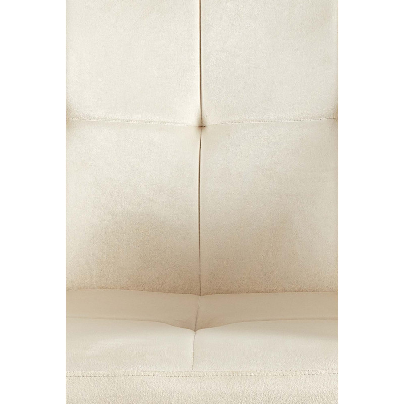 Silla de visita Emia terciopelo crema