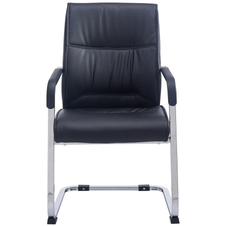 Chaise visiteur XL Anubis noire