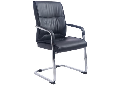 Chaise visiteur XL Anubis noire