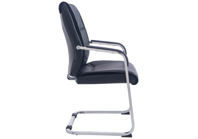 Chaise visiteur XL Anubis noire