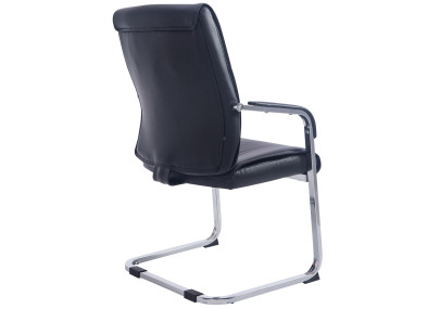 Chaise visiteur XL Anubis noire