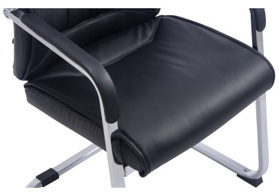 Chaise visiteur XL Anubis noire
