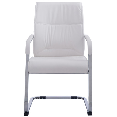 Chaise visiteur XL Anubis blanche
