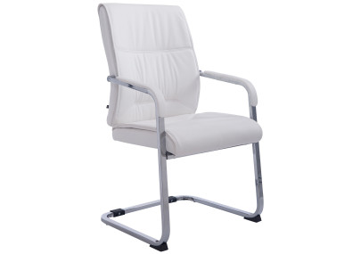 Chaise visiteur XL Anubis blanche