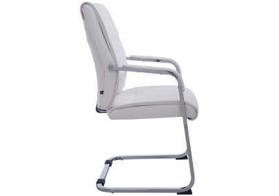 Chaise visiteur XL Anubis blanche