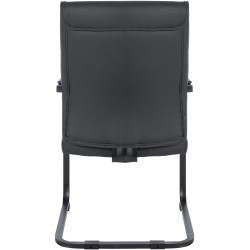 Chaise visiteur XL Anubis noir/noir