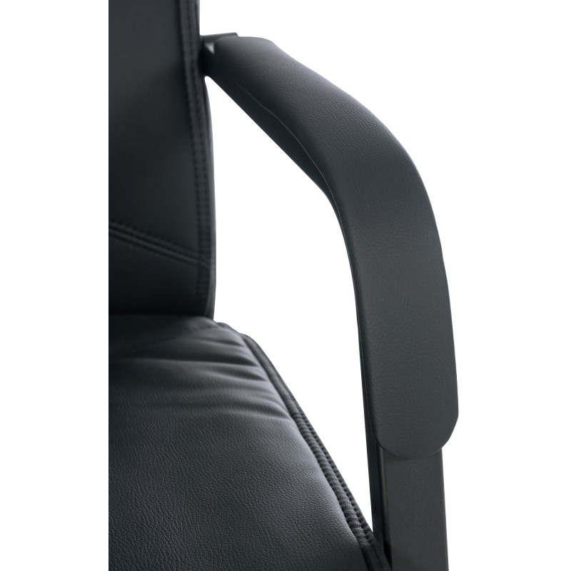 Chaise visiteur XL Anubis noir/noir