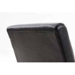 Silla de comedor Ina, negro/marrón