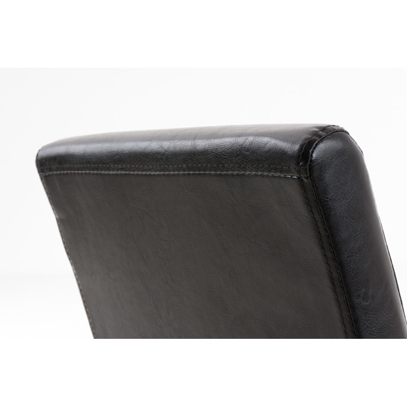 Silla de comedor Ina, negro/marrón