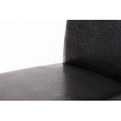 Silla de comedor Ina, negro/marrón
