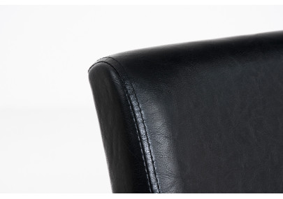 Chaise de salle à manger Ina, marron foncé/noire