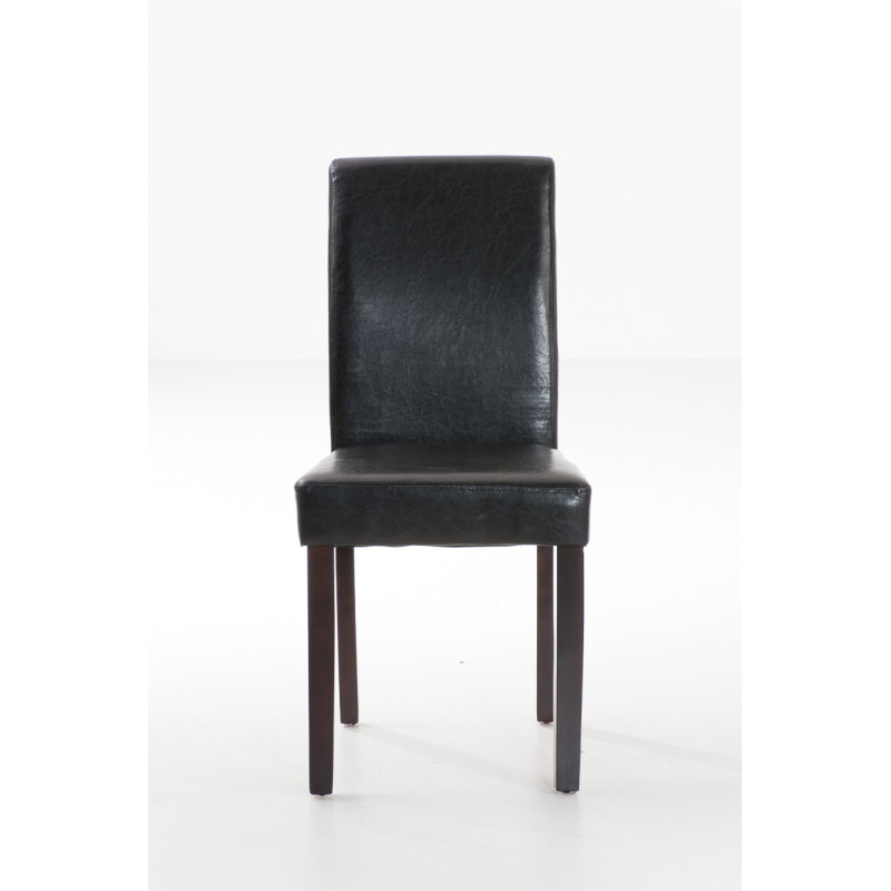 Sedia da pranzo Ina, marrone scuro