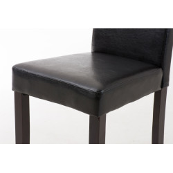 Sedia da pranzo Ina, marrone scuro