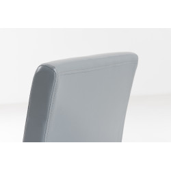 Sedia da pranzo Ina, marrone scuro/grigio