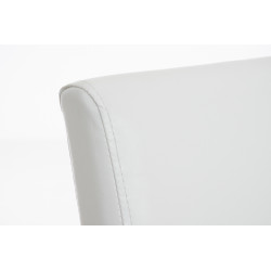 Silla de comedor Ina marrón oscuro blanco