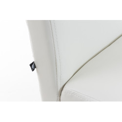 Silla de comedor Ina marrón oscuro blanco