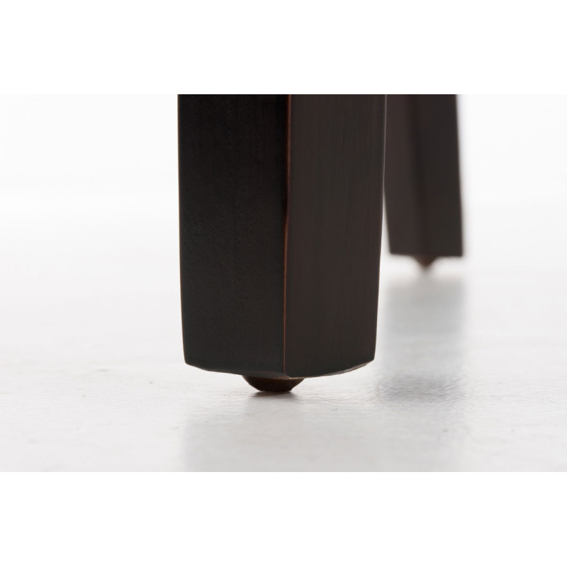 Silla de comedor Ina marrón oscuro blanco