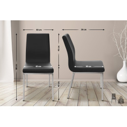 Sedia da pranzo Colmar, nera