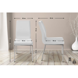 Sedia da pranzo Colmar, bianca